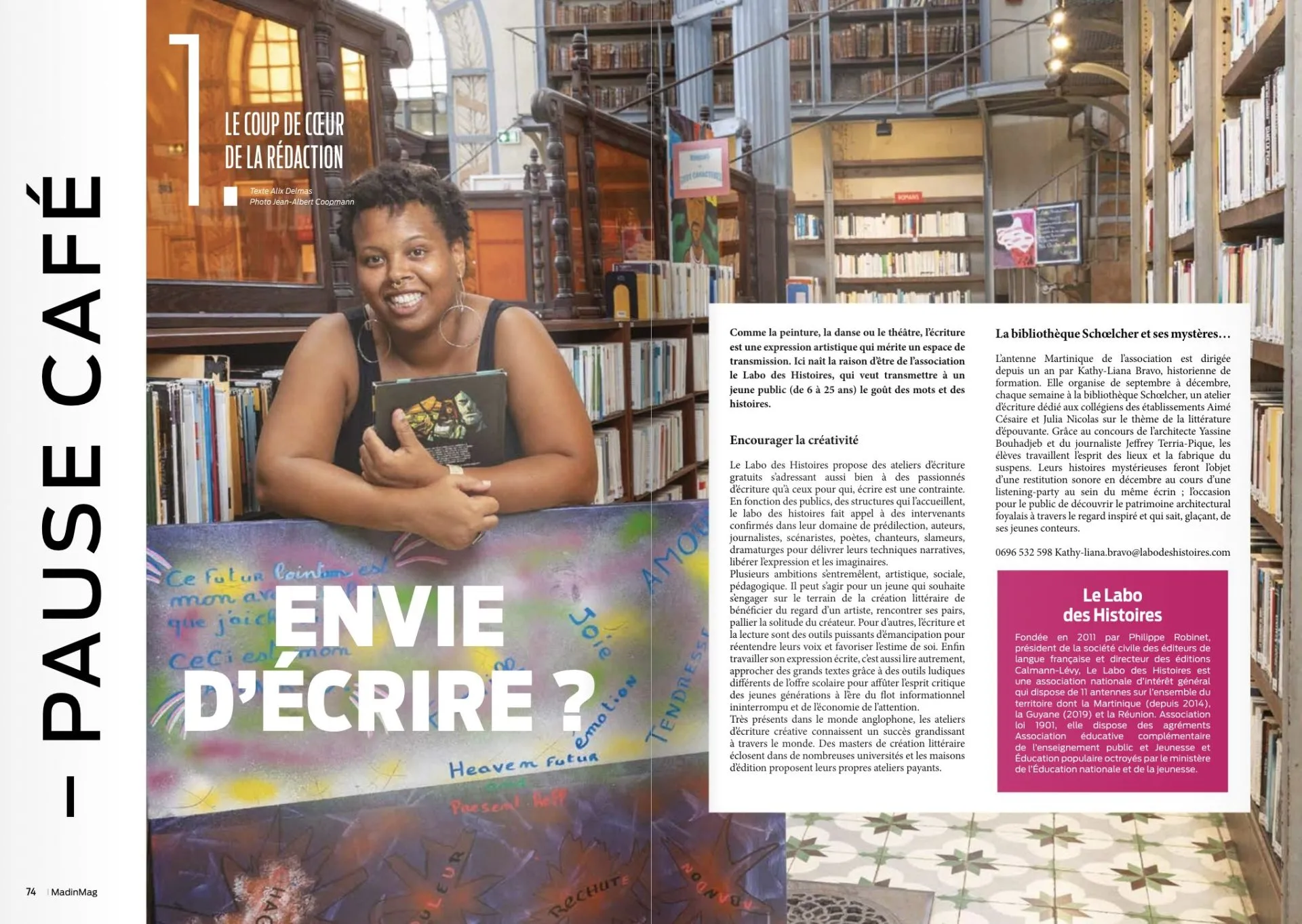 Envie d'écrire ? - Coup de coeur de la rédaction Madinmag